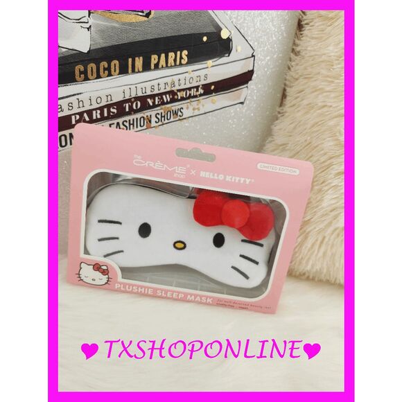 💗💤{The Crème Shop} 3D Hello Kitty plushie sleep mask 💤💗NEW - Picture 4 of 4